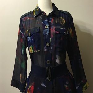 Rachel Roy Size L button down dress